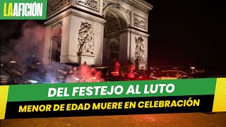 Joven de 14 años muere durante los festejos por el triunfo de Francia en el Mundial [upl. by Kenon]