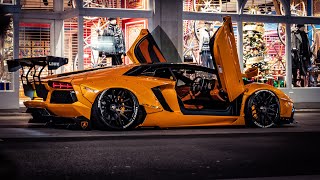 INSANELY LOUD Liberty Walk Aventador with Armytrix Exhaust Revs in London [upl. by Liuka879]