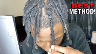 EASIEST amp FASTEST way to TwoStrand Twist Dreadlocks [upl. by Lamp]