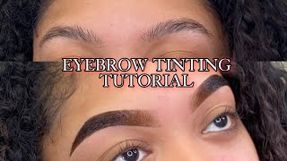 Eyebrow Tinting Tutorial [upl. by Emor]