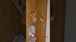 Door Lock Guard Latch Bolt woodworking slidinglock automaticdoorlock doorlock [upl. by Crain]