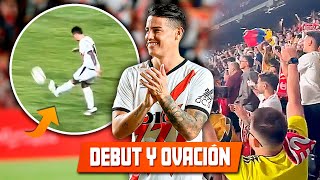 LO QUE NO SE VIO JAMES OVACIÓN y PASE PERFECTO l REACCIÓN HINCHAS x DEBUT RAYO VALLECANO [upl. by Acira22]