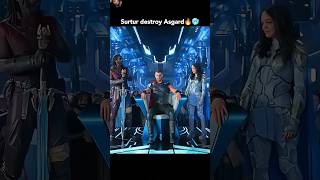 Surtur destroyed asgard🎃 thor marvel thorragnarok avengers mcu ytshorts subscribe [upl. by Norab]