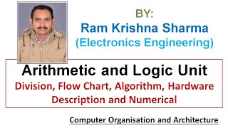 17 COA Division Algorithm Flow Chart Hardware Design in ALU [upl. by Nimesh]