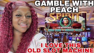 GAMBLE WITH PEACH 🍑 I LOVE THIS OLD SLOT MACHINE 🎰 DESERT 🌵 SPIRITS 🐎 SEMINOLE HARD ROCK CASINO [upl. by Greerson]