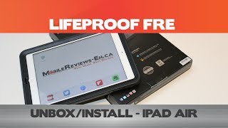 LifeProof Fre for the iPad Air  UnboxInstallation  iPad Cases [upl. by Airekahs]