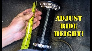 How To Adjust Coilovers Properly [upl. by Odnarb]