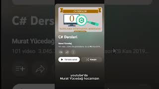 C ÖĞRENİYORUM GÜN 0 csharp yazılım shorts csharptutorial kodlama ders [upl. by Lorene]