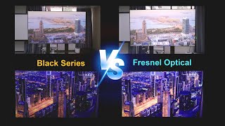 NothingProjector ALR Projector Screen MultiAngle Comparison Black Series vs Fresnel Optical [upl. by Zapot]