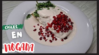 Chiles en Nogada Receta facil viralvideo food cooking kitchen recipe mexico chiles [upl. by Gillespie]