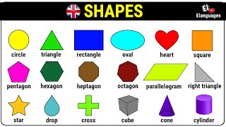 Shapes in English  Names of geometric shapes [upl. by Ahsiemal]