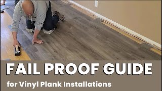 FAIL PROOF GUIDE for Any Size Vinyl Plank InstallationDIY Friendly [upl. by Lellih]