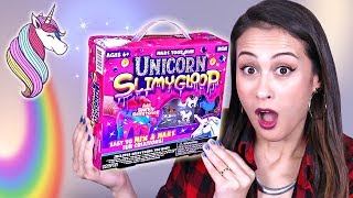 1 EURO UNICORN SLIJM PAKKET TESTEN  Slime Sunday [upl. by Thorlay608]