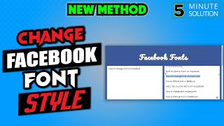 How To Change Font Style On Facebook post 2024 EASY [upl. by Ennairda420]