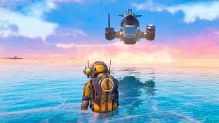 No Mans Sky Water Update 50 4K [upl. by Ytsirc]