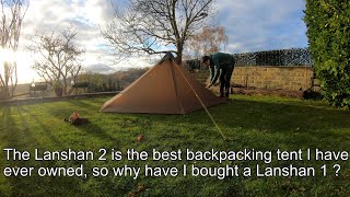 Lanshan 1 lightweight tent for wild camping and backpacking High quality for under £100 [upl. by Euqinna]