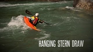 How to Do a Hanging Stern Draw Stroke  Intermediate Whitewater Kayaking Skills Series [upl. by Burra]