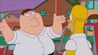 Family Guy  Peter Fights Homer Simpson Pt 1 [upl. by Euqininod545]