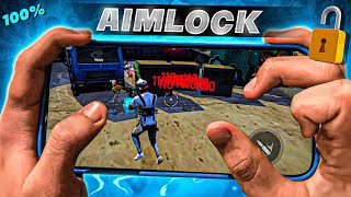 PERFECT  AIM LOCK 🔒 FOR MOBILE  FREE FIRE NEW HEADSHOT TRICK [upl. by Teragram316]