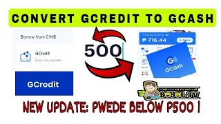 HOW TO CONVERT GCREDIT TO GCASH OR CASH BELOW P500 NEW UPDATE [upl. by Bevers907]