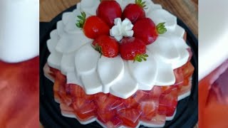 Gelatina de tres leches con fresas [upl. by Brag]