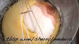 How to Make Zabaglione Zabaione with Mango Recipe [upl. by Assirt]