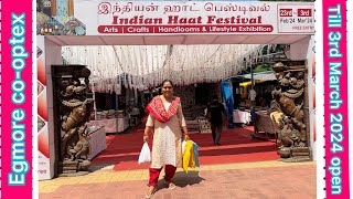 Indian HAAT festival  egmore cooptex exhibition nandhinisvibes egmorecooptex haatbazar [upl. by Anaylil]