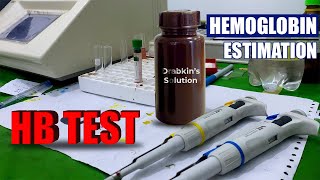 Haemoglobin Test Procedure  Hgb Blood Test Method  Blood Hemoglobin [upl. by Euqinue]