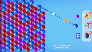 Bubble Shooter Gameplay  Bubble Shooter game level 33 [upl. by Ellenij]