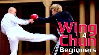 Wing Chun for beginners lesson 21 basic leg exercise blocking a side kick [upl. by Cox]