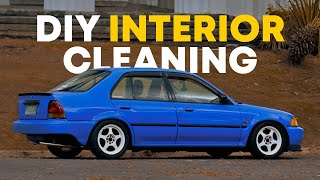 Giving My 1997 Honda City A Quick Interior Detail  Ep 008 [upl. by Athenian]