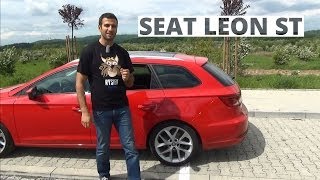 Seat Leon ST FR 18 TSI 180 KM 2014  test AutoCentrumpl 077 [upl. by Christian]