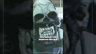 Carlo Rambalids Animatronic Alien Head [upl. by Enobe]