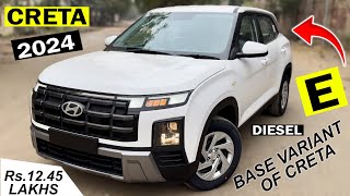 2024 CRETA BASE MODEL E DIESEL  CRETA DIESEL BASE VARIANT  ArunPanwarx WALI NEW CRETA E DIESEL [upl. by Braswell]