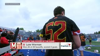 Maryland vs Duke  Faceoff Highlights  NCAA Quarterfinals  Mens College Lacrosse  51824 [upl. by Orfinger]