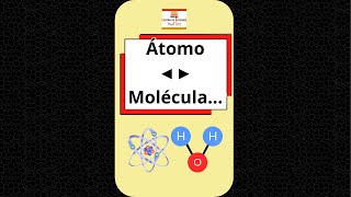 Diferencia entre ÁTOMO Y MOLÉCULA ► ejemplos shorts química chemistry [upl. by Melisenda]