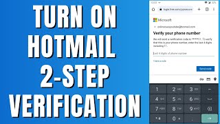 How To Set Up Hotmail 2Step Verification [upl. by Adyaj]