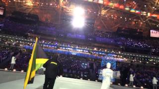 Jamaica Bobsled Sochi Opening Ceremony Marching In [upl. by Elamaj]