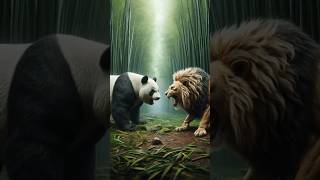 Animal Fusion Panda and LionAi Art fusion animalfusion shorts panda [upl. by Stodder]