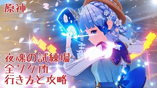 【原神】夜魂の試練場 全7ケ所 行き方と攻略 [upl. by Knah]