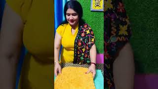 Making Hand Painted Pillow and Cushion Covers from Unused Cloth shortvideo diy stitching craft [upl. by Aridatha453]