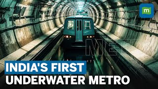 Kolkata Metro Runs Below River Hooghly  Trial Run Of India’s First Underwater Metro Line [upl. by Vaules]