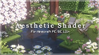 🌻Top 3 Best Aesthetic Shaders For Minecraft PEBe 121 [upl. by Celka]