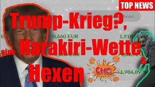 💥Top News💥  TrumpKrieg❓ eine HarakiriWette🥋 amp Hexen trump crash gold silber ww3 [upl. by Nrojb]