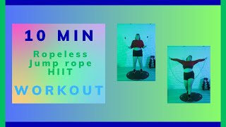 10 MIN CORDLESS LOW IMPACT HIIT WORKOUT TO IMPROVE JUMP ROPE MOBILITY [upl. by Morez]