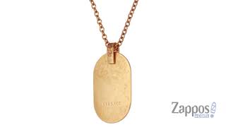 Versace Medusa Dog Tag Necklace SKU 9207941 [upl. by Nidnerb]