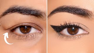 3 Incredible Eyeliner Styles for EXTREME HOODED Eyes [upl. by Atiuqrehs]