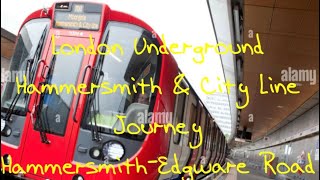 London Underground Hammersmith amp City line journey Hammersmith to Edgware Road [upl. by Averell]