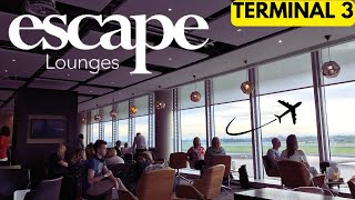 ESCAPE LOUNGE  TERMINAL 3 MANCHESTER AIRPORT  FULL TOUR AND WALKTHROUGH [upl. by Forsta80]