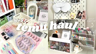 cute aesthetic temu haul stationery desk organizers plushies phone cases etc asmr unboxing 📦 [upl. by Dionis]